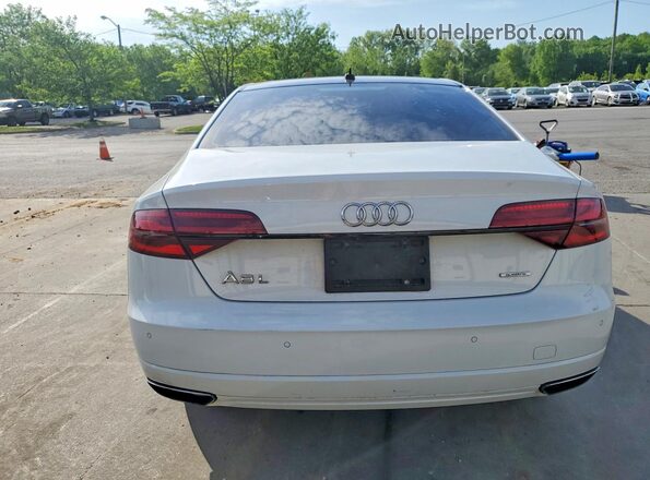 WAU44AFD6HN017127 2017 AUDI A8 White Widok z tyłu