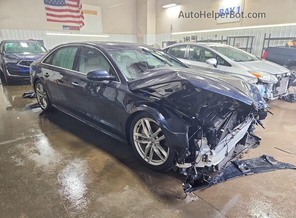 WAU44AFD7HN019758 2017 AUDI A8 Blue Delantero derecho