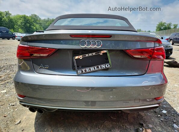 WAU6ULFF3H1032133 2017 AUDI A3 Gray Вид ззаду