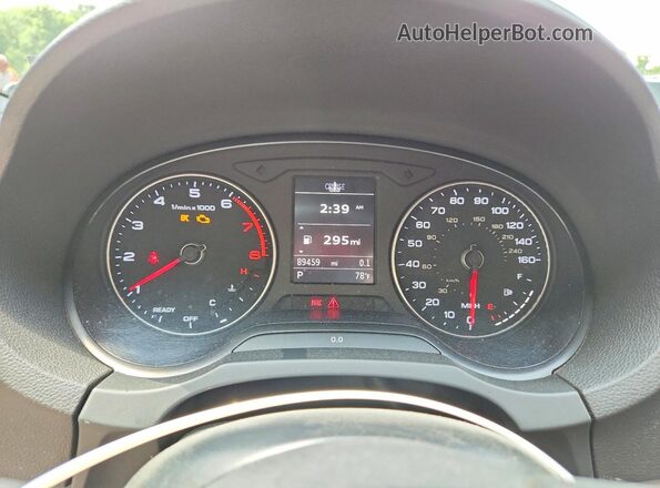 WAU6ULFF3H1032133 2017 AUDI A3 Gray Вид щитка приладів
