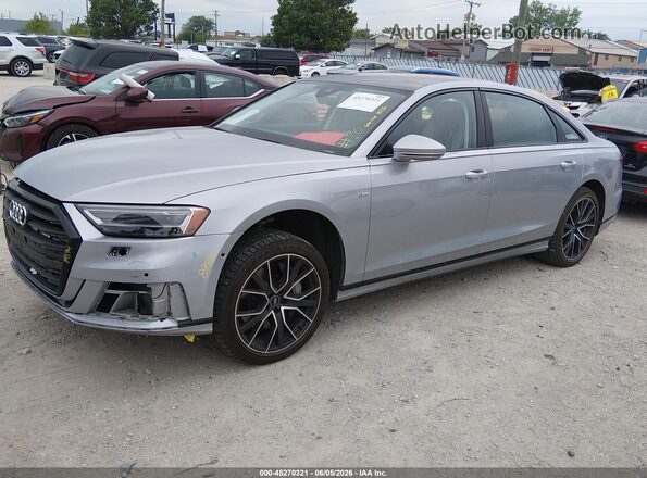 WAU8DAF80MN012357 2021 AUDI OTHER Silver Առջևի ձախ երեք քառորդ տեսարան