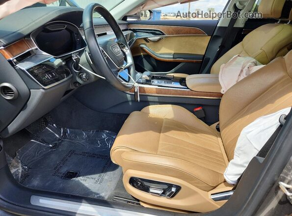 WAU8DAF87KN012109 2019 AUDI A8 Charcoal Widok wnętrza z przodu