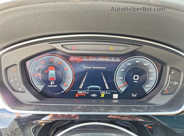 WAU8DAF87KN012109 2019 AUDI A8 Charcoal Widok zestawu wskaźników