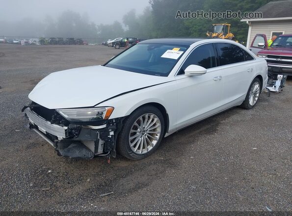 WAU8DAF89KN009776 2019 AUDI A8 Белый Передняя левая четверть