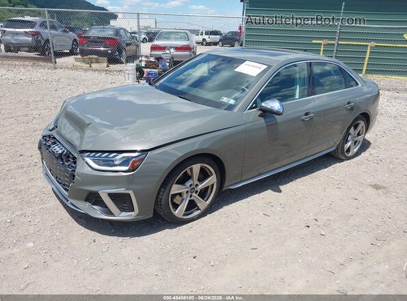 WAUA4AF49PA013985 2023 AUDI S4 Gray წინა მარცხენა ხედი სამი მეოთხედიდან