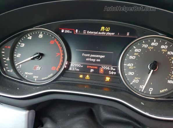 WAUA4CF50KA003553 2019 AUDI S5 Blue ხელსაწყოთა პანელის ხედი