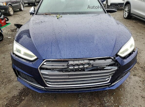 WAUA4CF50KA003553 2019 AUDI S5 Blue უკანა სალონის ხედი