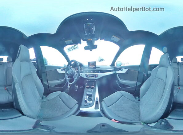 WAUA4CF50KA003553 2019 AUDI S5 Blue VIN კოდის სტიკერის ხედი