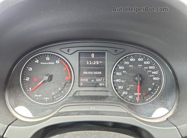 WAUA7GFF3G1061817 2016 AUDI A3 Black Вид щитка приладів