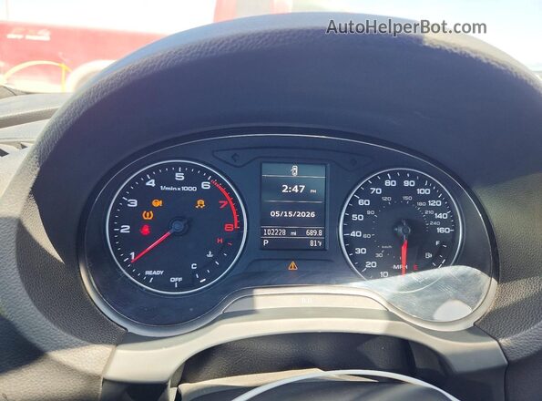 WAUA7GFF6G1040492 2016 AUDI A3 White 