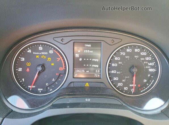 WAUA7GFFXG1040205 2016 AUDI A3 Белый Вид щитка приборов