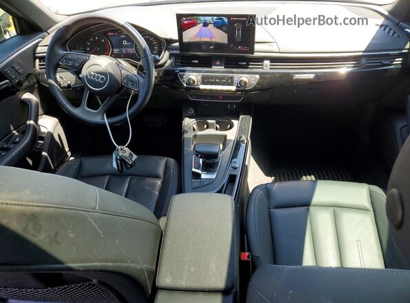 WAUAAAF49PN001272 2023 AUDI A4 Black Dashboard view