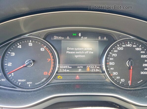 WAUAAAF49PN001272 2023 AUDI A4 Black Instrument cluster view