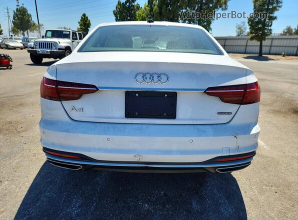 WAUABAF40PN010536 2023 AUDI A4 Белый Вид сзади