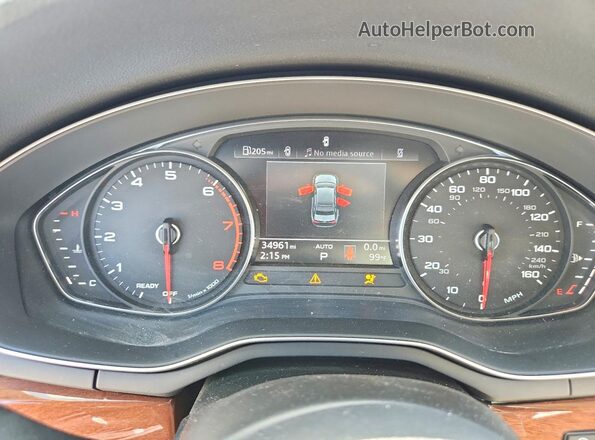 WAUABAF40PN010536 2023 AUDI A4 Белый Вид щитка приборов
