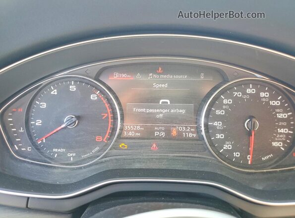 WAUABAF41MN007477 2021 AUDI A4 Белый Вид щитка приборов