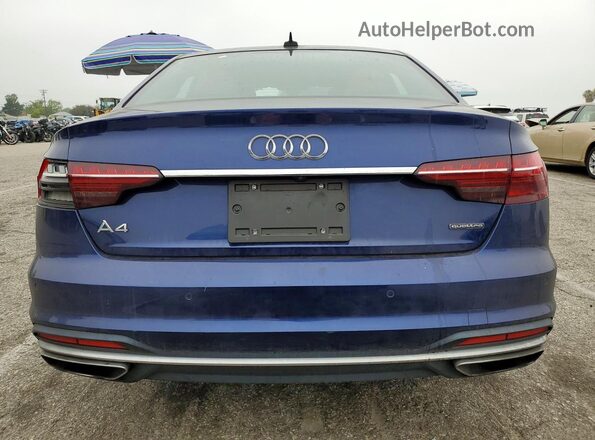WAUABAF42NN003679 2022 AUDI A4 Синий 