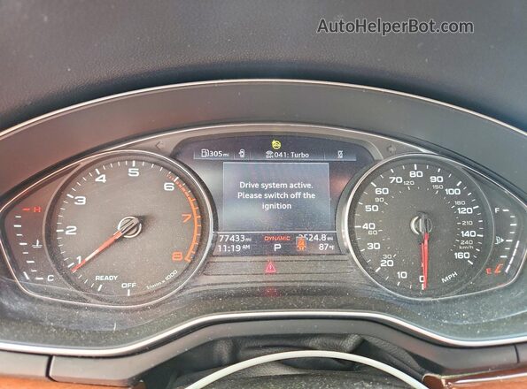 WAUABAF43NN000693 2022 AUDI A4 White Instrument cluster view