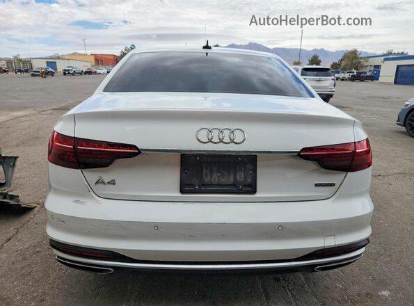 WAUABAF43NN000693 2022 AUDI A4 White Rear view