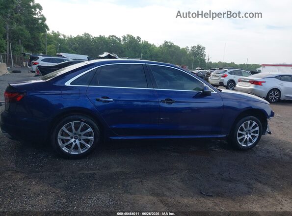 WAUABAF48MN014362 2021 AUDI A4 Blue Вид щитка приладів