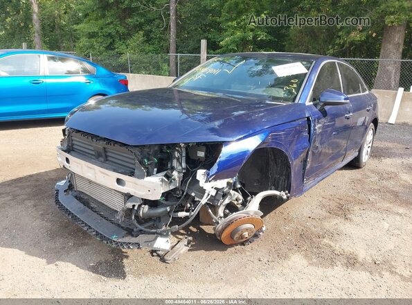 WAUABAF48MN014362 2021 AUDI A4 Blue Вид спереду