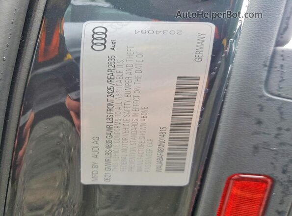 WAUABAF48MN014815 2021 AUDI A4 Черный 