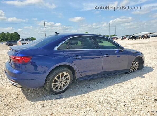 WAUABAF49NA004853 2022 AUDI A4 Blue Trasero derecho