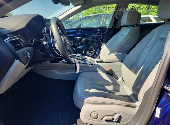 WAUABCF51MA063009 2021 AUDI A5 Blue Widok wnętrza z przodu