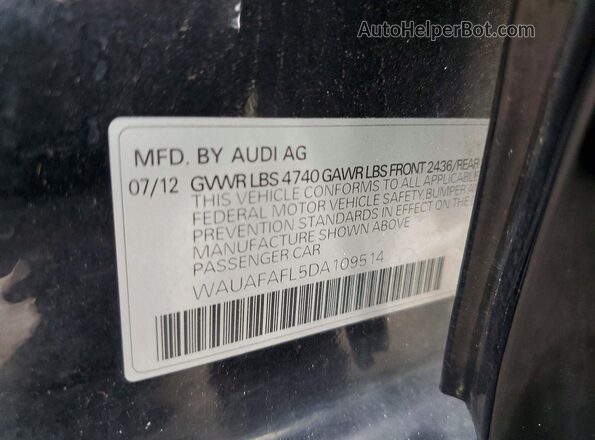 WAUAFAFL5DA109514 2018 AUDI A4 Black Շարժիչի բաժամունքի տեսք