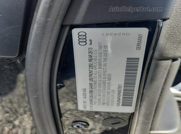 WAUANAF40HN007631 2017 AUDI OTHER Black 