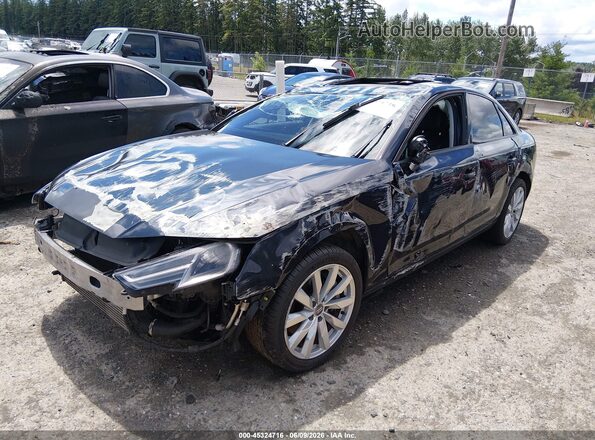 WAUANAF41HN008285 2017 AUDI A4 Blue Առջևի ձախ երեք քառորդ տեսարան