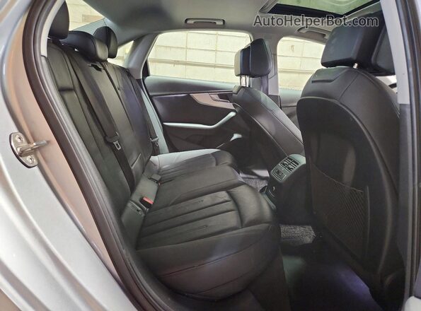 WAUANAF43HN002777 2017 AUDI A4 Silver Rear seats view