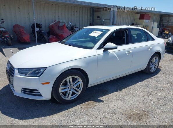 WAUANAF44HN052586 2017 AUDI A4 White წინა მარცხენა ხედი სამი მეოთხედიდან