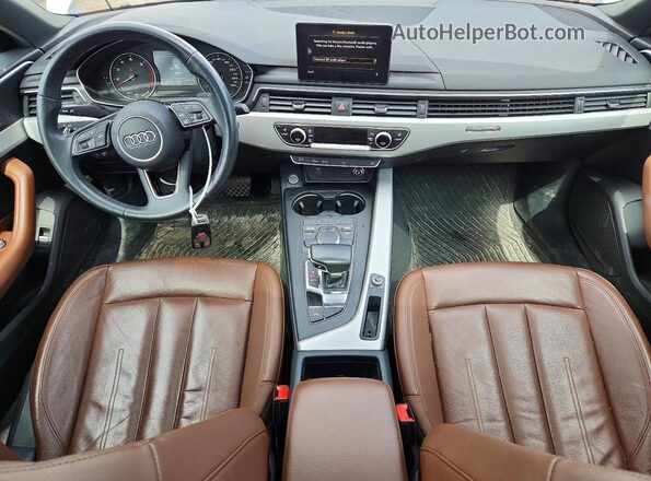 WAUANAF44KN011995 2019 AUDI A4 White Առջևի վահանակի տեսք