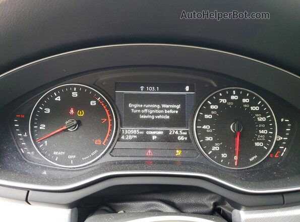 WAUANAF45HN010833 2017 AUDI OTHER Белый Вид щитка приборов