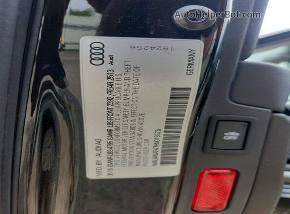 WAUANAF47HN018576 2017 AUDI A4 Черный Вид подкапотного пространства