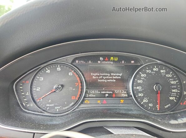 WAUANAF47HN018576 2017 AUDI A4 Черный Вид щитка приборов