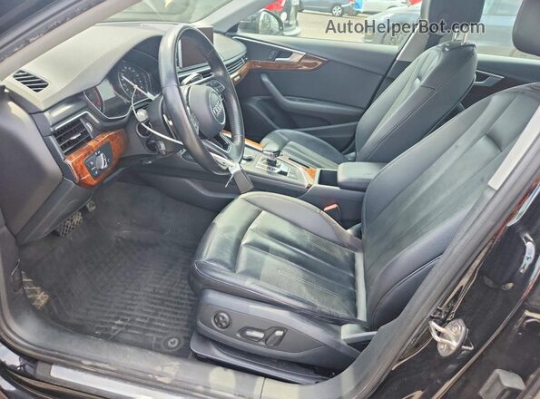 WAUANAF47HN018576 2017 AUDI A4 Черный Вид салона спереди