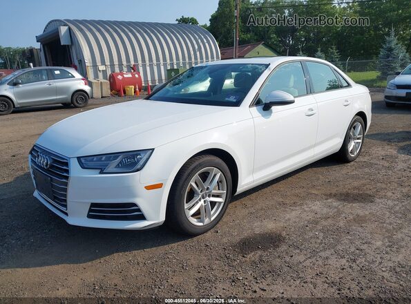 WAUANAF48HN024242 2017 AUDI A4 White წინა მარცხენა ხედი სამი მეოთხედიდან