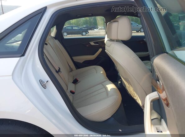 WAUANAF48HN024242 2017 AUDI A4 White VIN კოდის სტიკერის ხედი