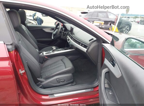 WAUANCF50JA046317 2018 AUDI A5 Red წინა სალონის ხედი