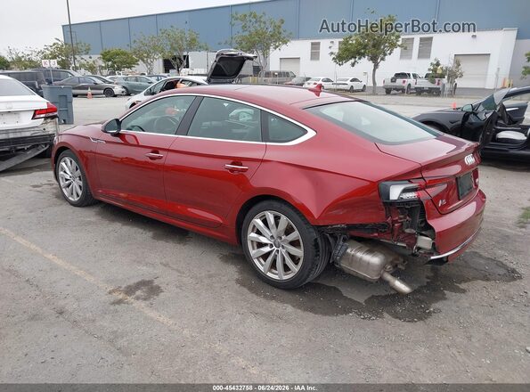 WAUANCF50JA046317 2018 AUDI A5 Red უკანა მარცხენა