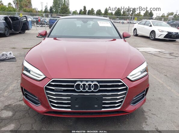 WAUANCF50JA046317 2018 AUDI A5 Red ხელსაწყოთა პანელის ხედი