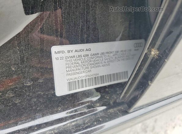 WAUAUDGY0PA042584 2023 AUDI A3 Black 