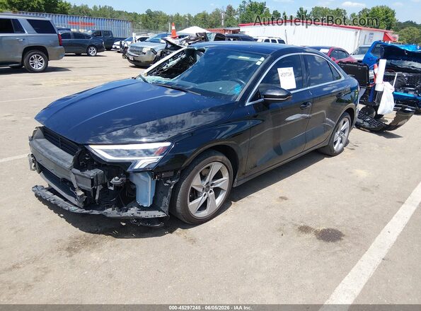 WAUAUDGY8PA084372 2023 AUDI A3 Black Vista tres cuartos delantera izquierda