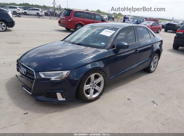 WAUAUGFF4J1040250 2018 AUDI A3 Синий Передняя левая четверть
