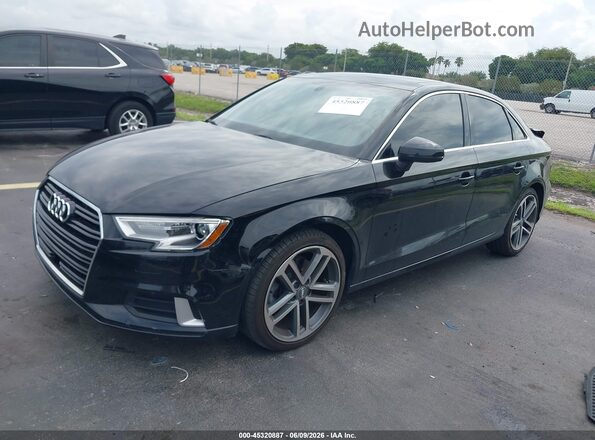 WAUAUGFF7K1028692 2019 AUDI A3 Black Передня ліва чверть