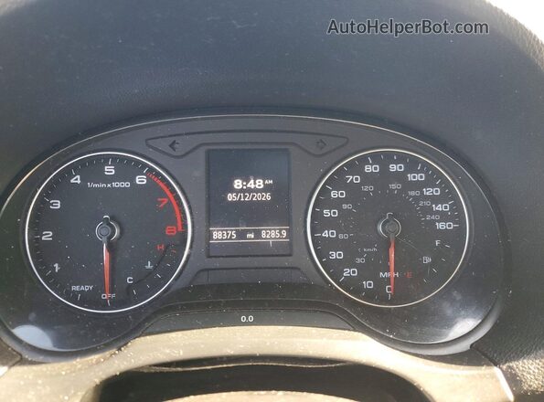 WAUAUGFFXJ1041516 2018 AUDI A3 Black Widok zestawu wskaźników