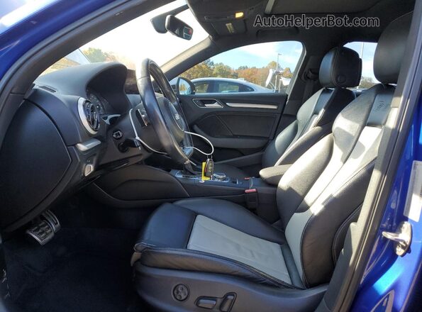 WAUB1GFF2G1059921 2016 AUDI S3 Blue წინა სალონის ხედი