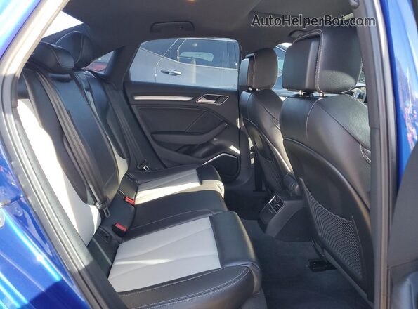 WAUB1GFF2G1059921 2016 AUDI S3 Blue უკანა სავარძლების ხედი